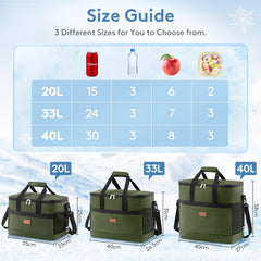 Lifewit Cooler Bag outer pockets keep drinks and essentials within easy reach during outings.