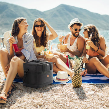 Lifewit cooler bag detachable shoulder strap offers comfortable hands-free carry