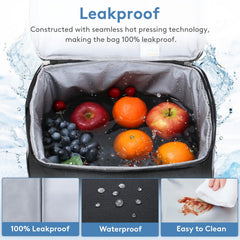 Lifewit cooler bag side-pocket mesh holds drinks or utensils during outdoor adventures