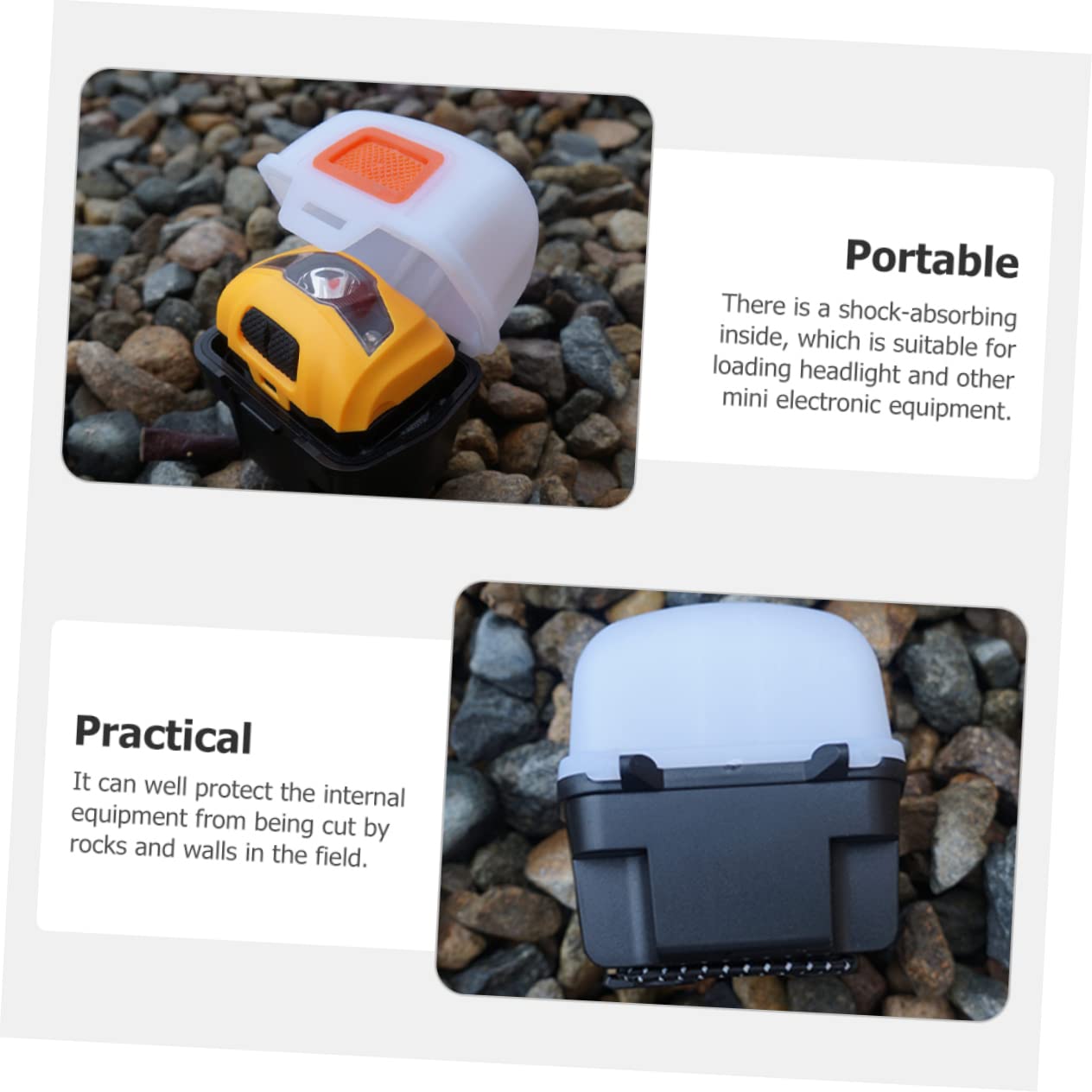LIFKICH headlamp accessory case stores extra batteries and cables neatly.