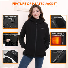 LIFMAGE 14400mAh battery pack powering the women's heated jacket on the go.