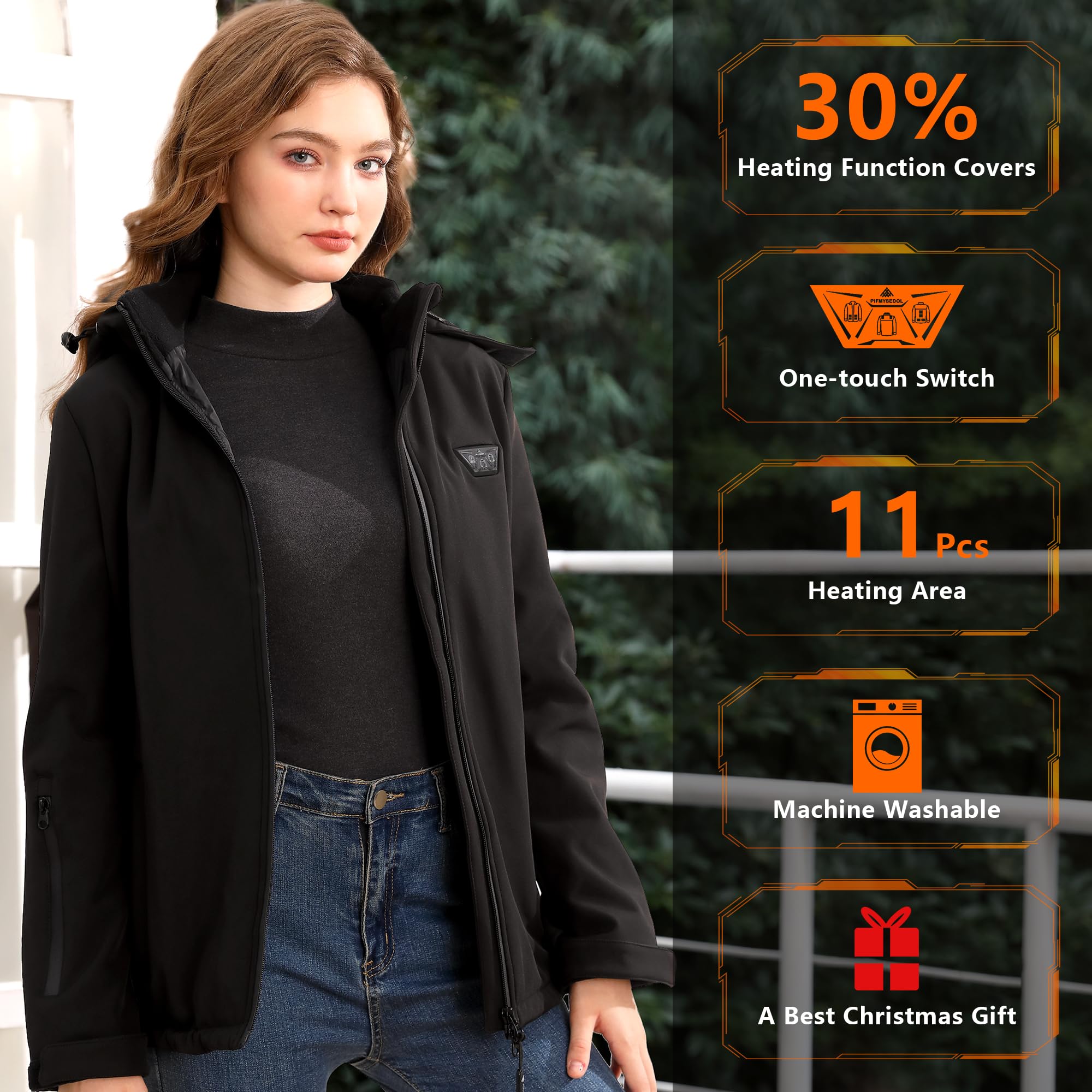 LIFMAGE heated jacket excels in outdoor activities and winter adventures.