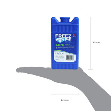 Lifoam Freez Pak Mini BPA-free pack with safe cooling formula.