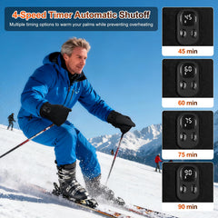 LIFOVE heated gloves with 2-in-1 convertible flap provide versatile warmth.