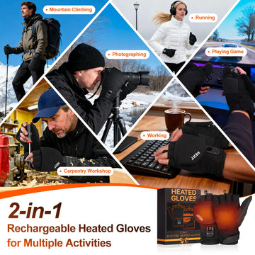 LIFOVE heated gloves auto-off to save power during use.