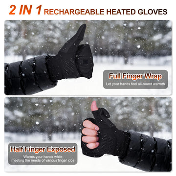 LIFOVE heated gloves palm with silicone grip for secure handling.