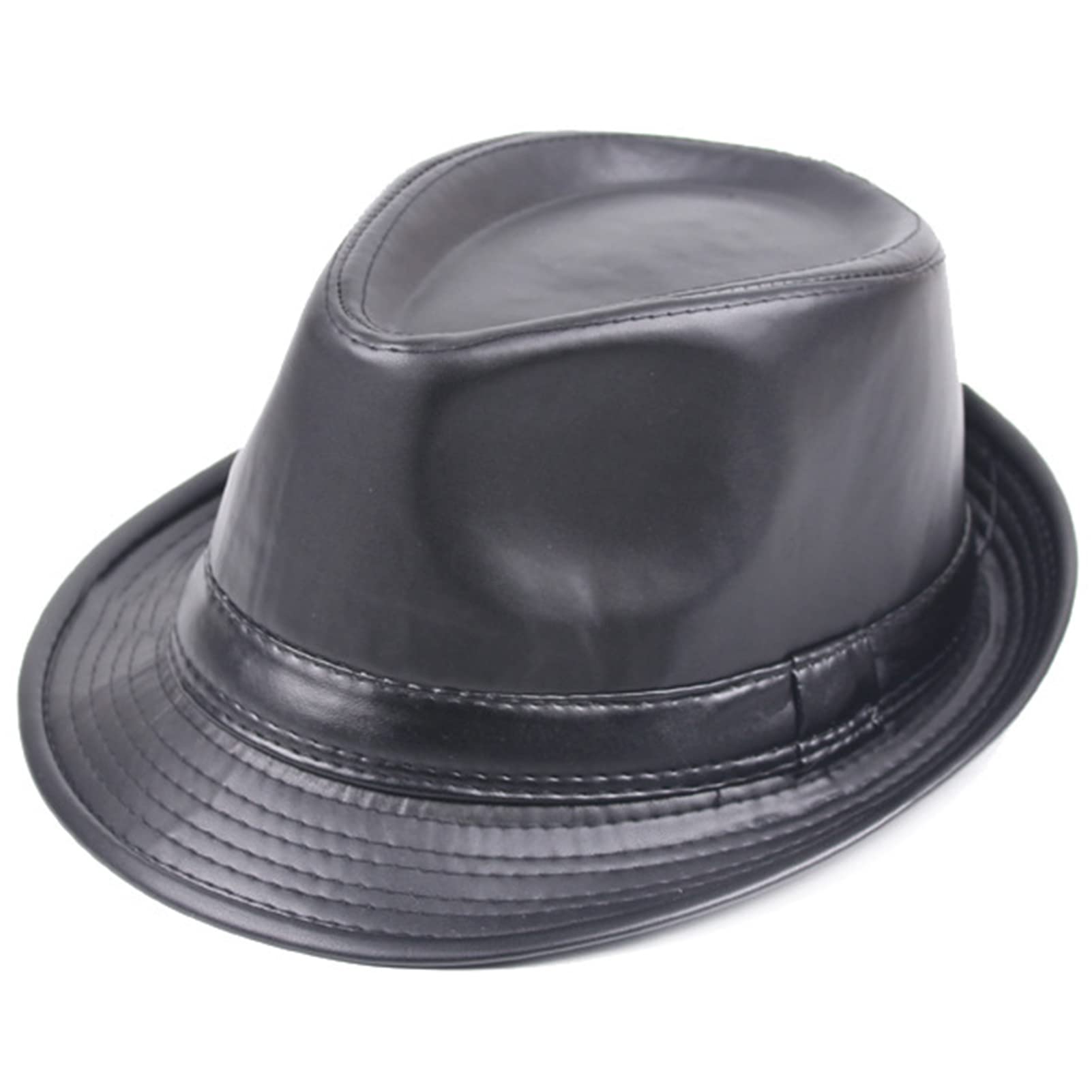 Lifup fedora hat side view highlights comfortable soft fit for all-day use