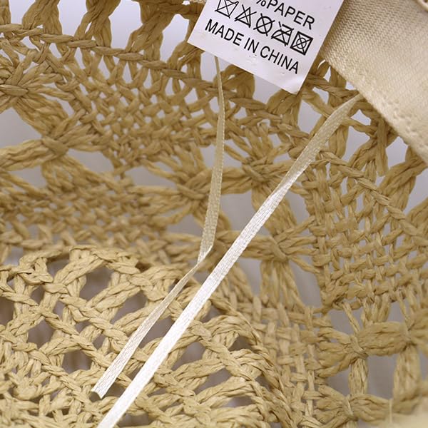 Lifup straw cowboy hat beige adjustable elastic band for secure fit
