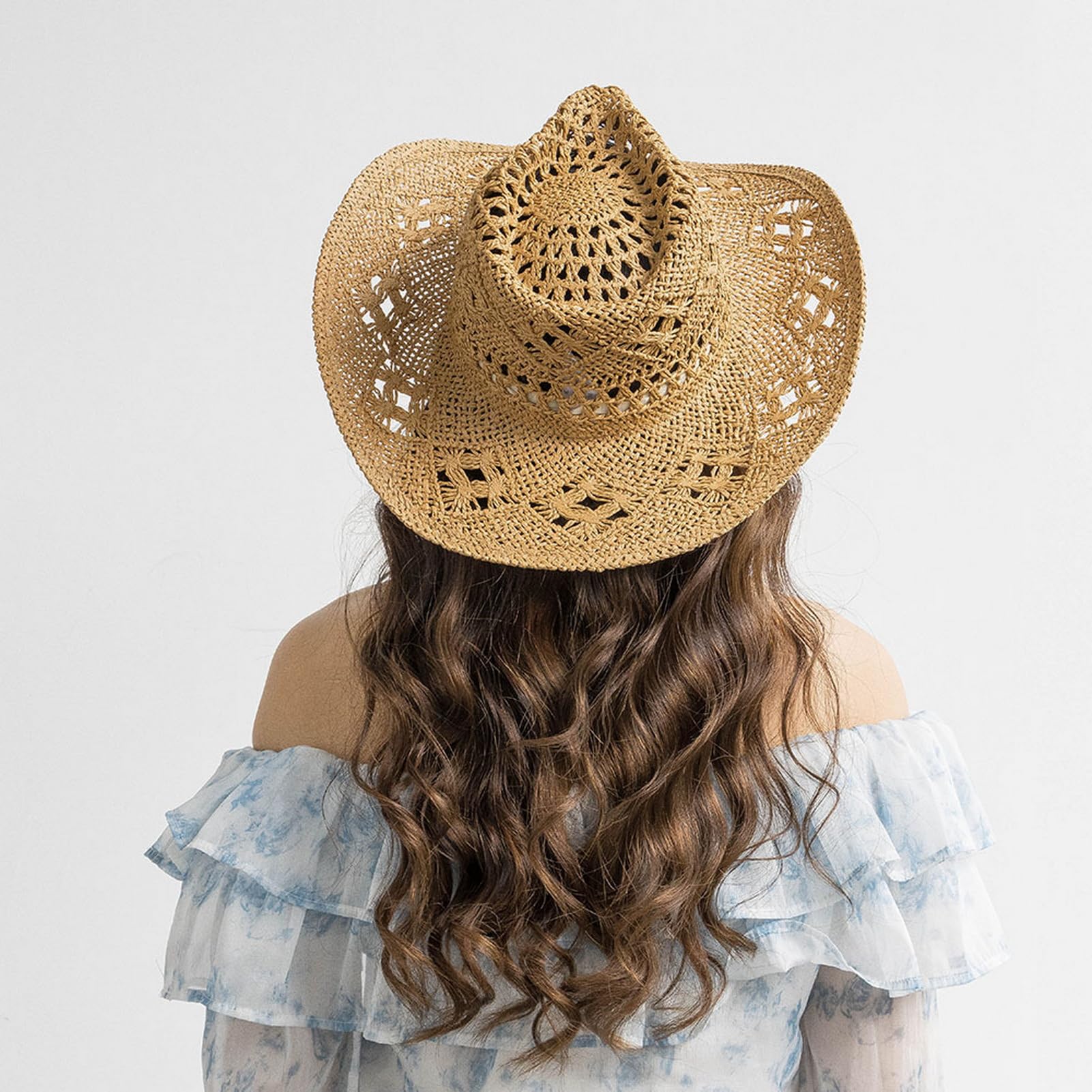 Lifup cruise-ready straw cowboy hat ideal for boat trips