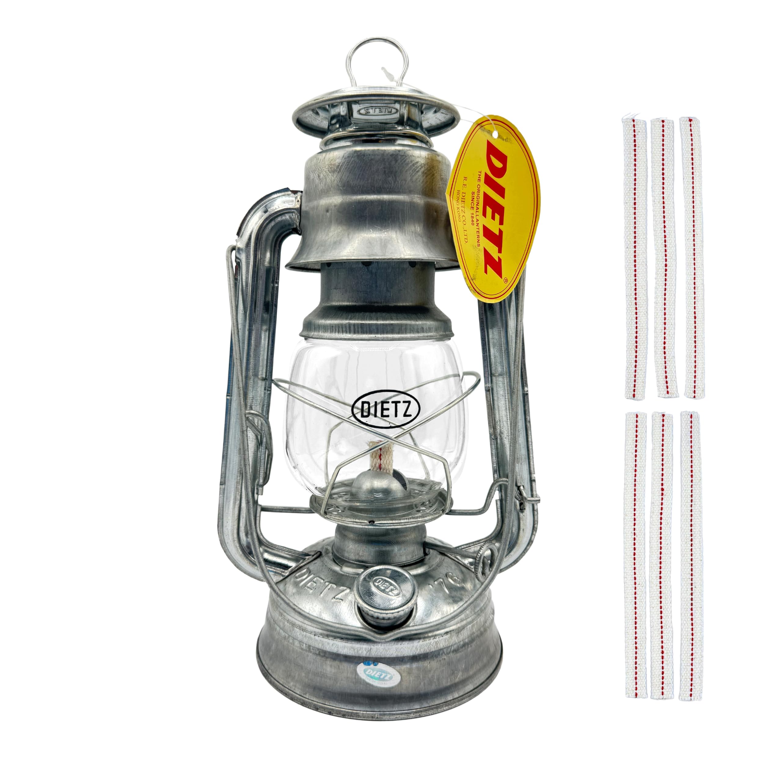Light of Mine Dietz 76 lantern in compact 10 inch form for easy outdoor transport.