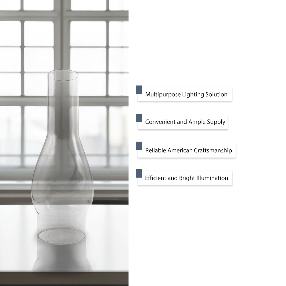 Light of Mine fluted-edge chimney adds a classic touch to any lamp.