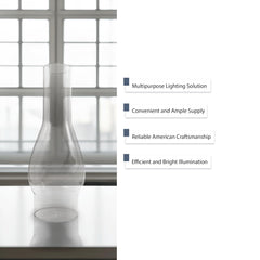 Light of Mine fluted-edge chimney adds a classic touch to any lamp.
