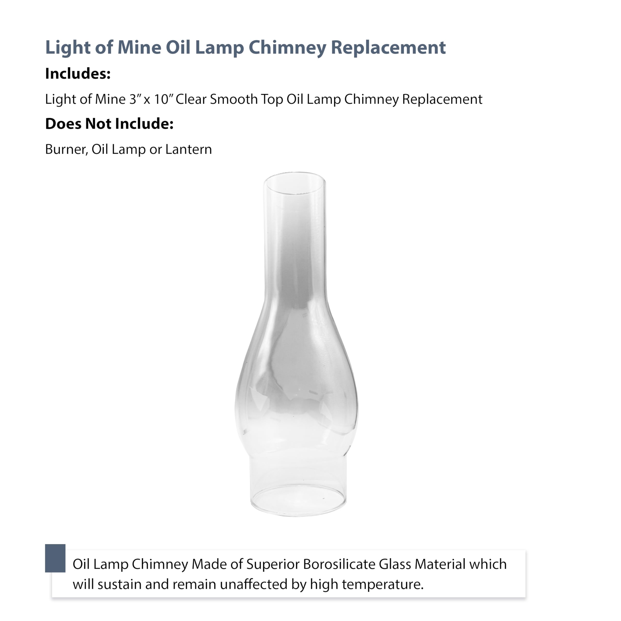Light of Mine vented-design chimney to improve airflow and safety.