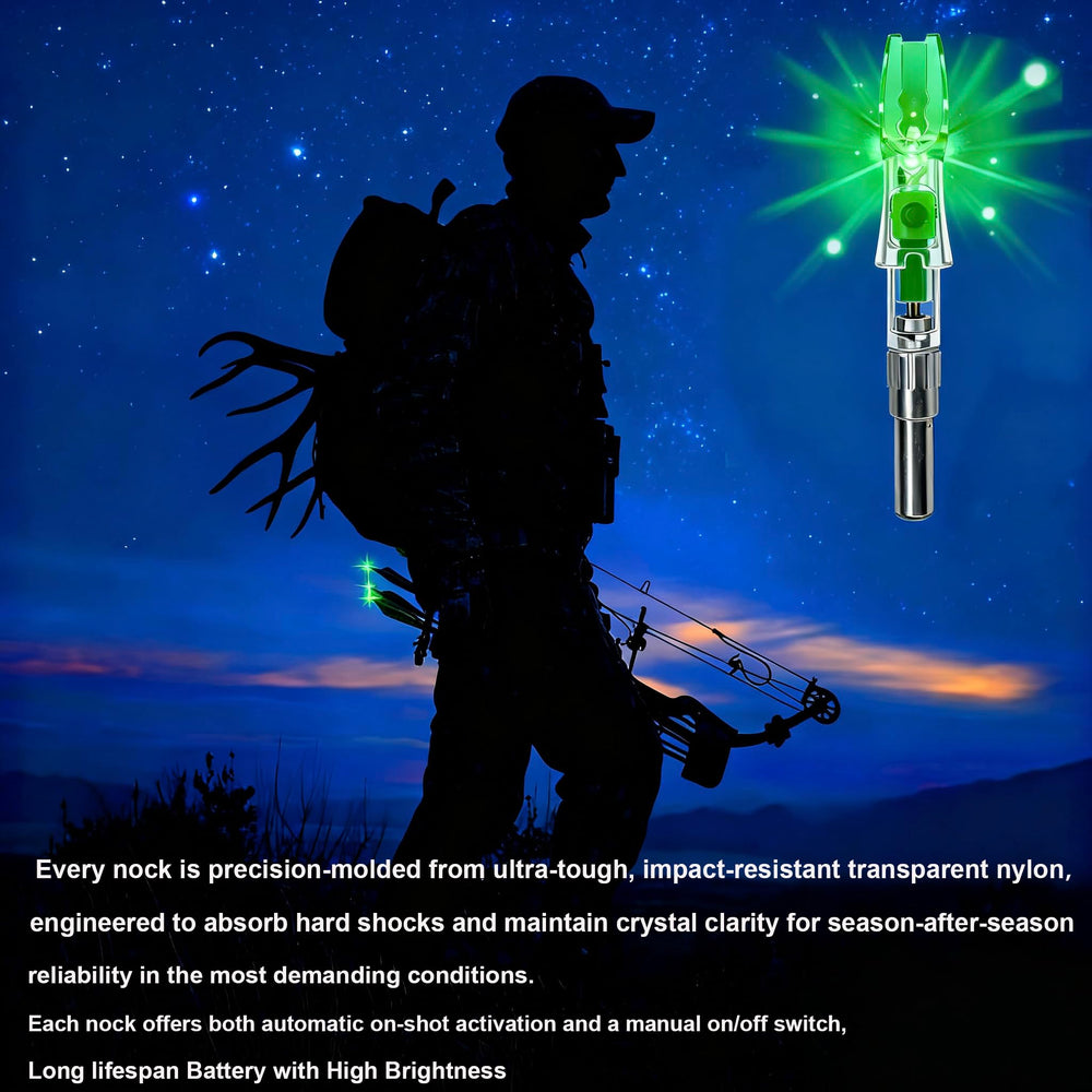 LightingU NoxDyn clear plastic maximizes light transmission for bright nocks