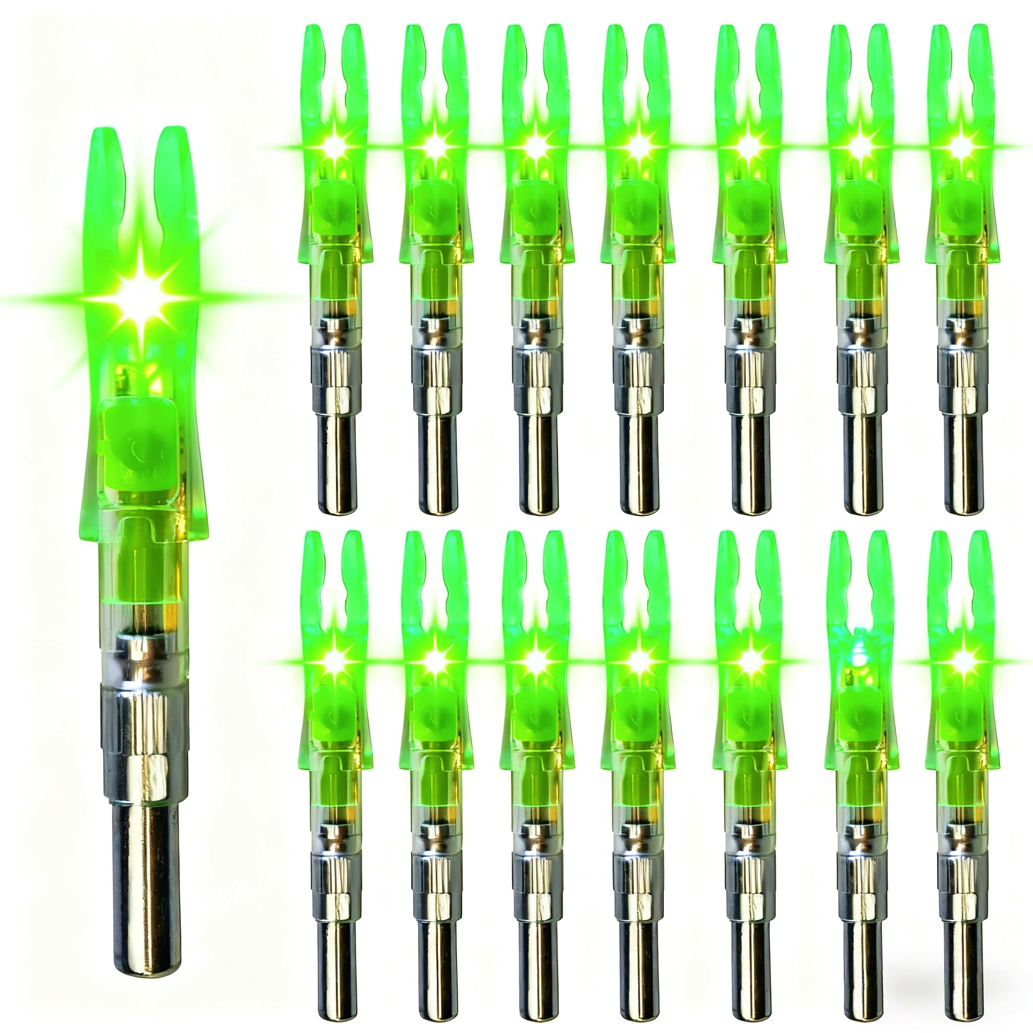 LightingU NoxDyn lighted nock package for bright visibility in practice