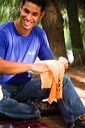 Lightload Towels multiuse on-the-go scenario displaying versatile cleaning and drying use.
