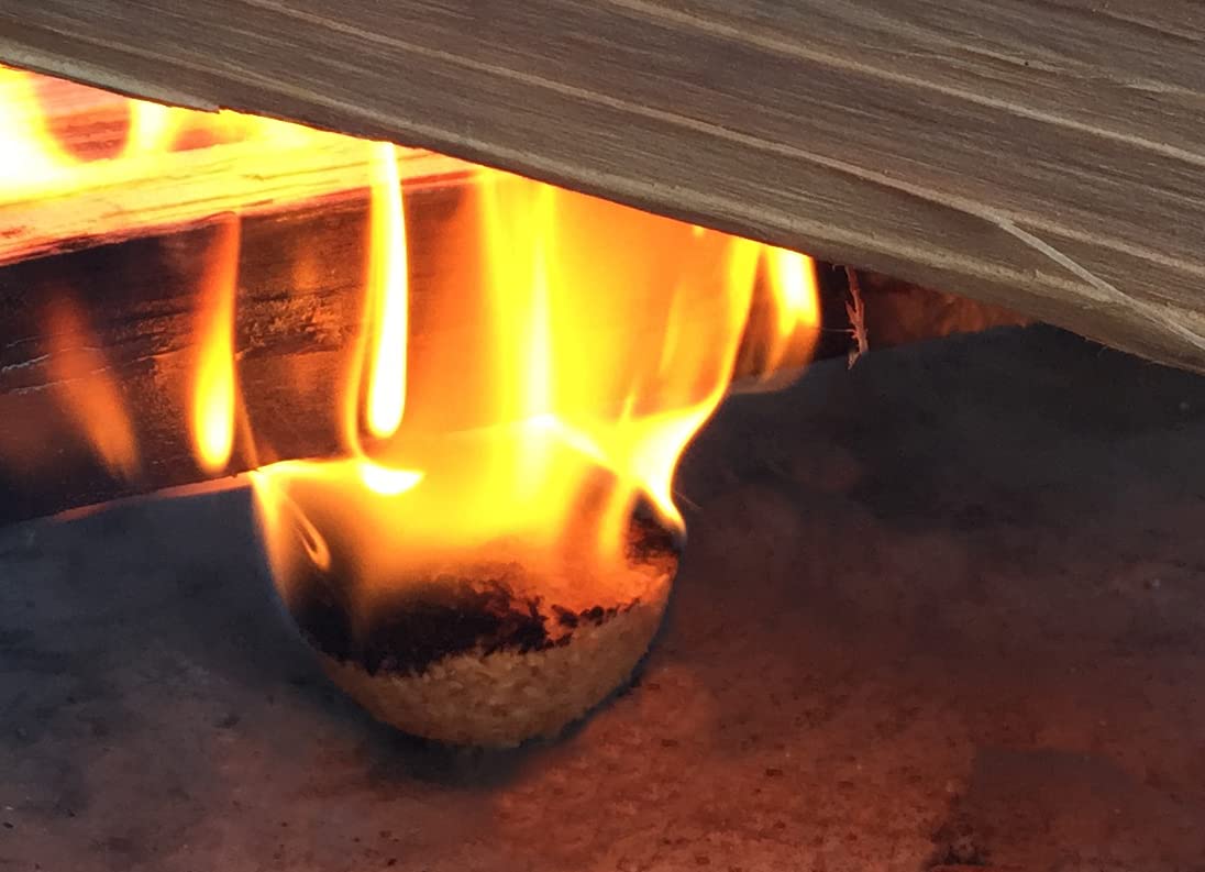 One Lightning Nuggets nugget starts a fire quickly, reducing mess