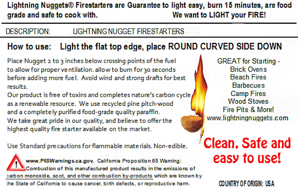 Unlimited shelf life keeps Lightning Nuggets ready for emergencies and outdoor adventures