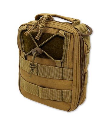 Lightning X IFAK tan pouch side view showing easy access.