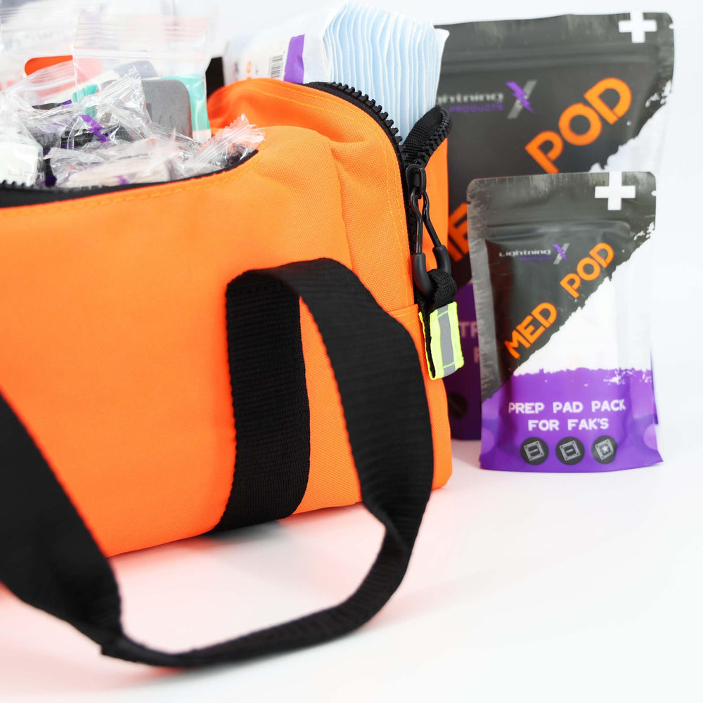 Lightning X LXMB10 embroidered Star of Life branding on durable bag