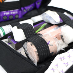 Lightning X pre-stocked first aid kit ready to use.