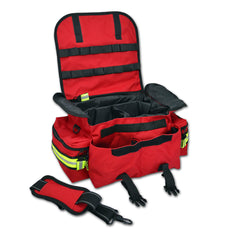Lightning X Products jump bag red closeup zippers emphasizes durability and quick access