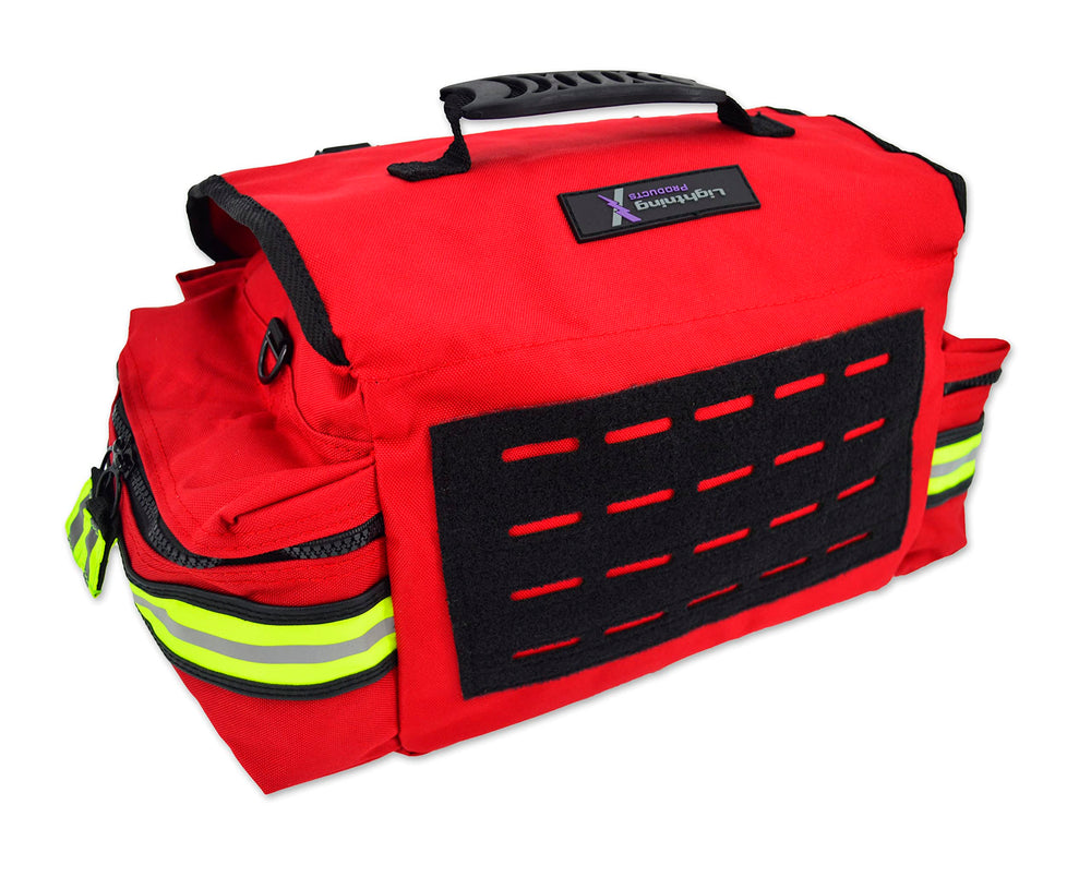 Lightning X Products small EMT bag red interior dividers showcase modular organization for EMS responses