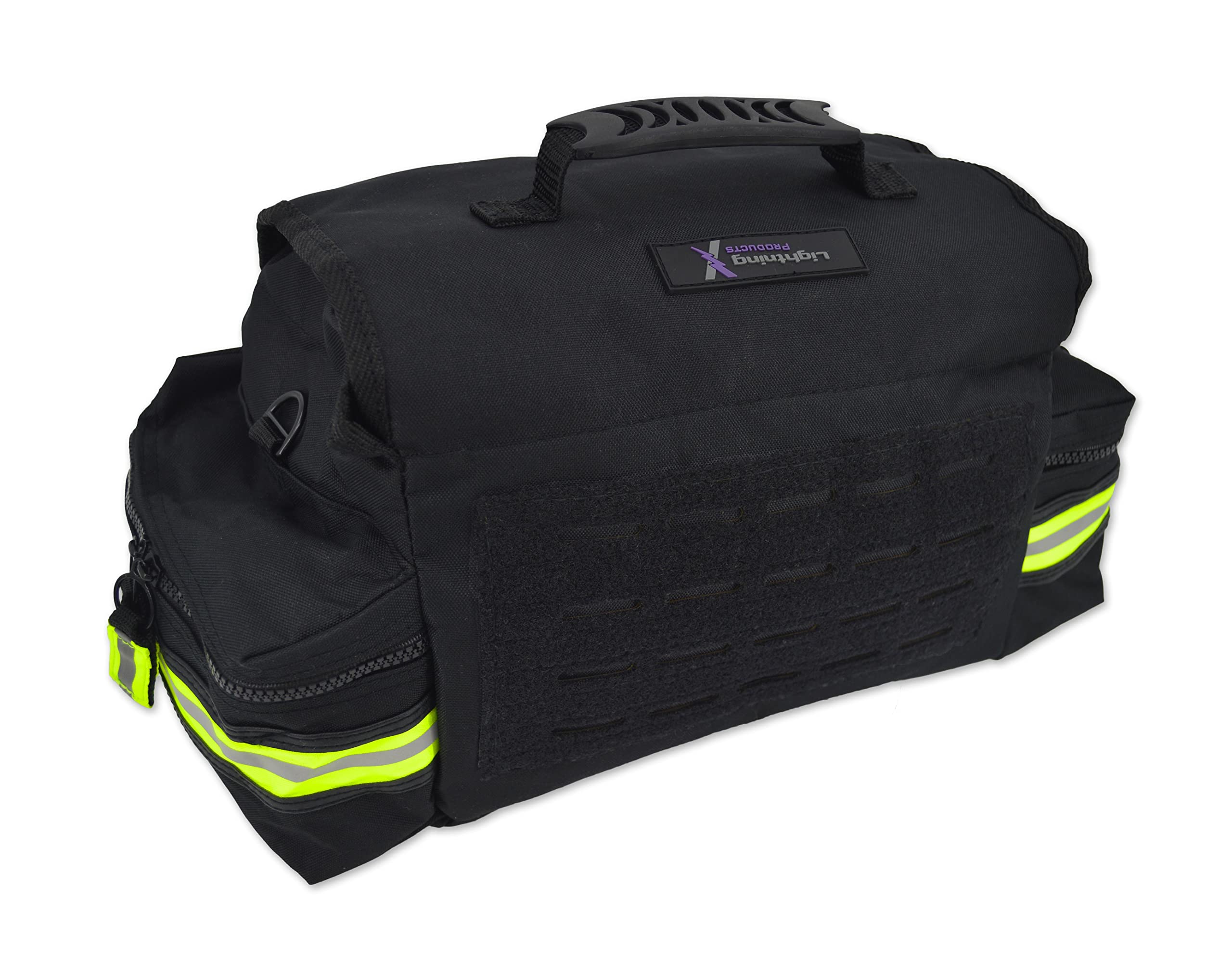 Lightning X Products stealth black EMS bag with modular compartments for quick response
