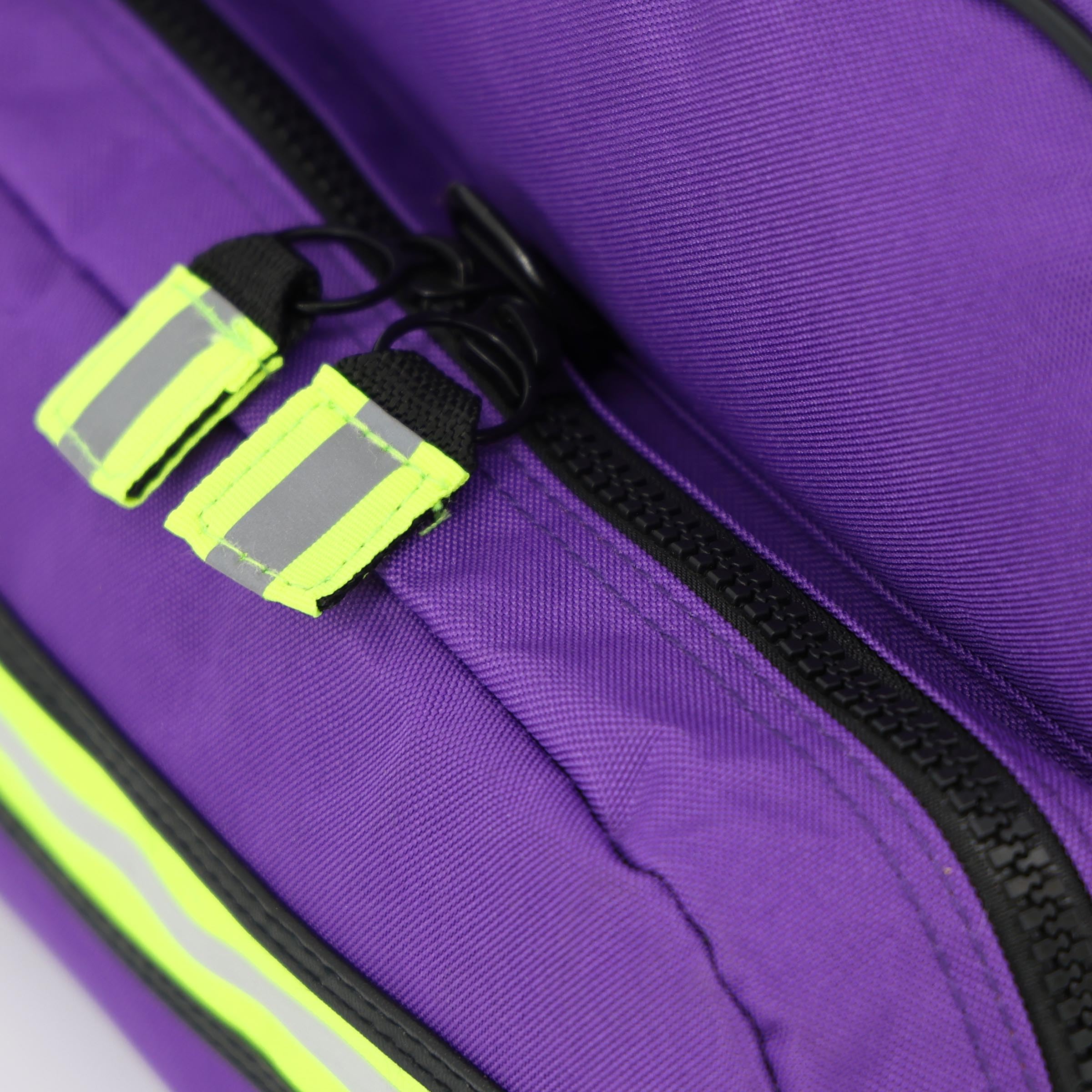 Lightning X Products yellow-silver reflective striping increases visibility on site.