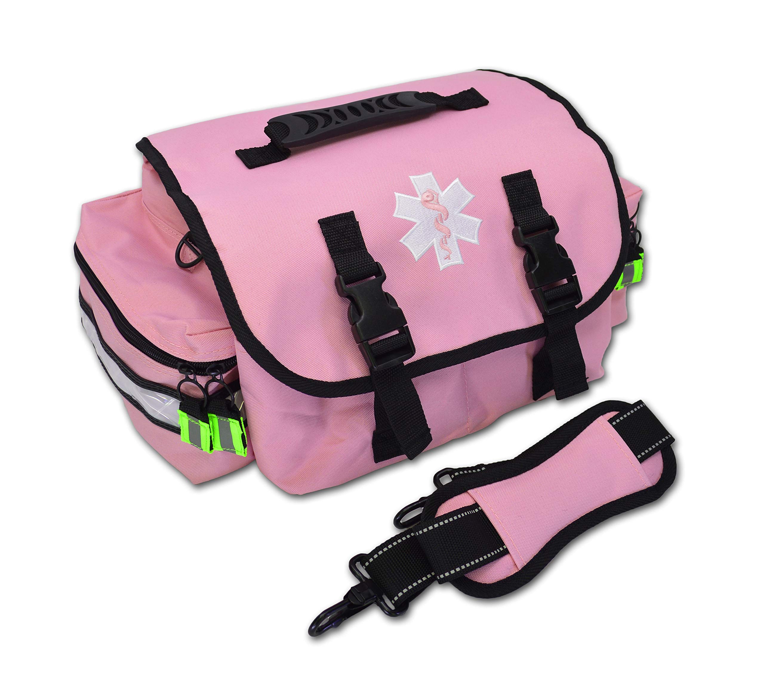 Lightning X Small EMT bag in pink, closed, ready for organized trauma supplies.