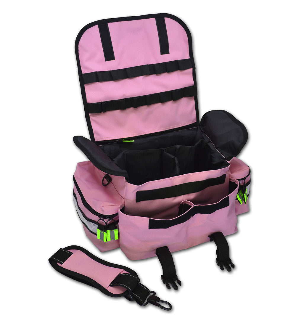 Lightning X Small EMT bag with pink dividers showing quick access to emergency gear.