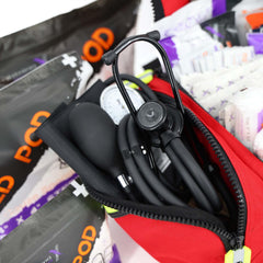 Lightning X Value compact medic bag interior with foam dividers in use