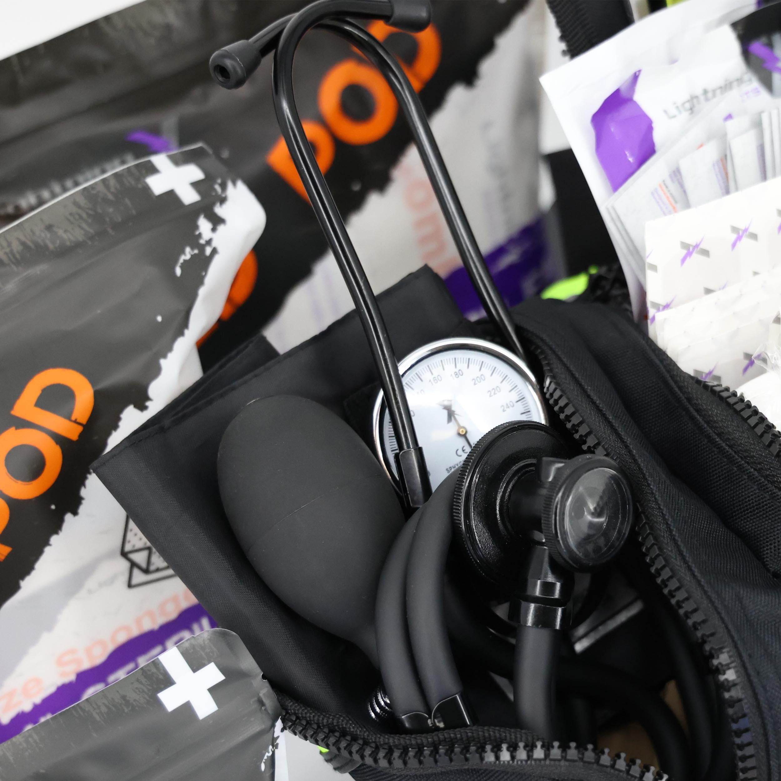 Lightning X Value Compact Medic Bag rear ID pocket for easy tagging.