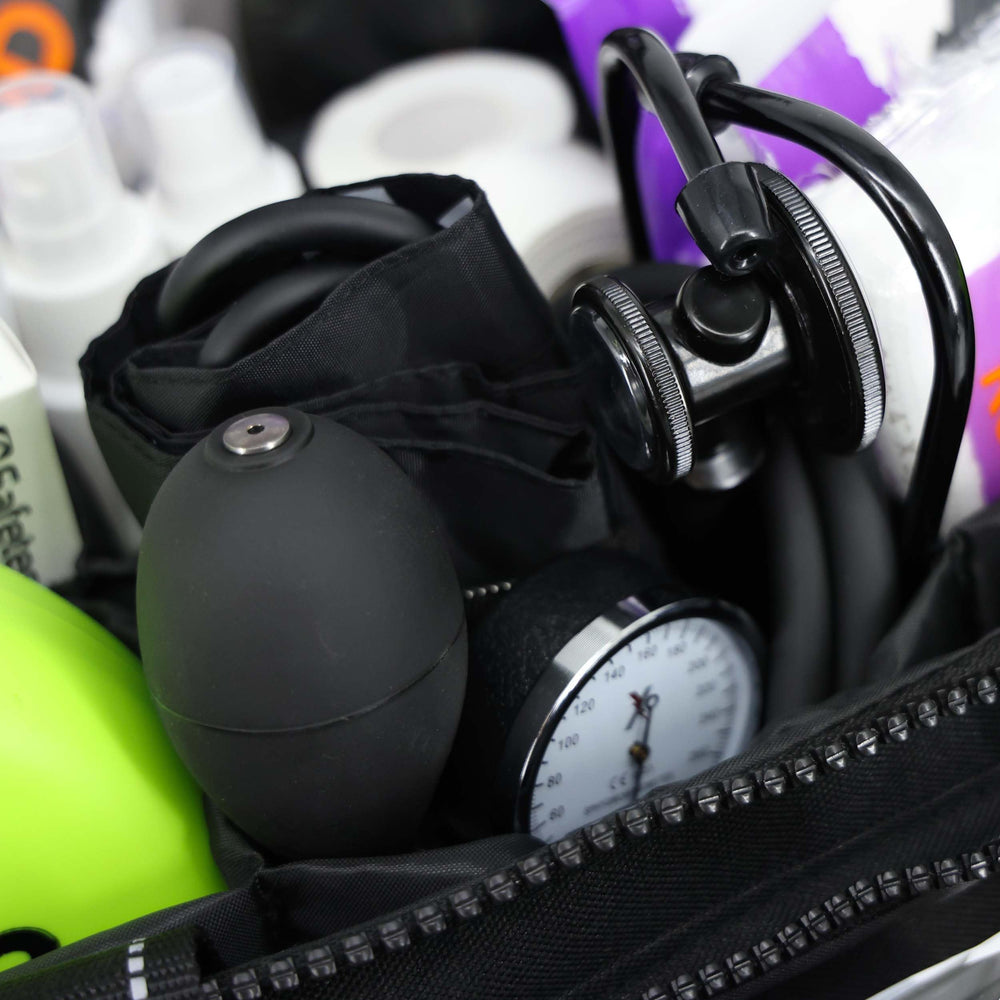 Lightning X MB35 orange bag with fill kit contents.
