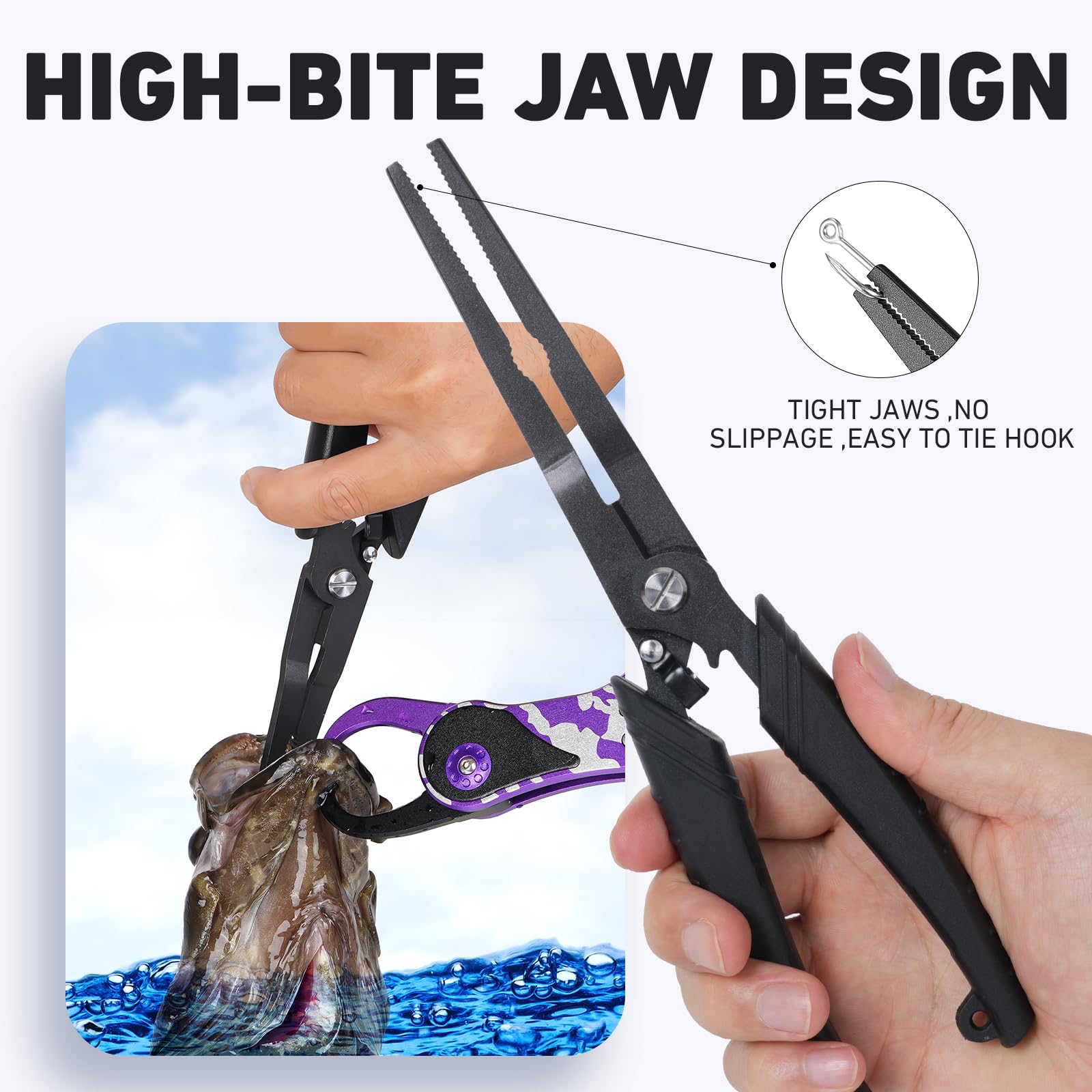 Lightweight ABS-handle fishing pliers