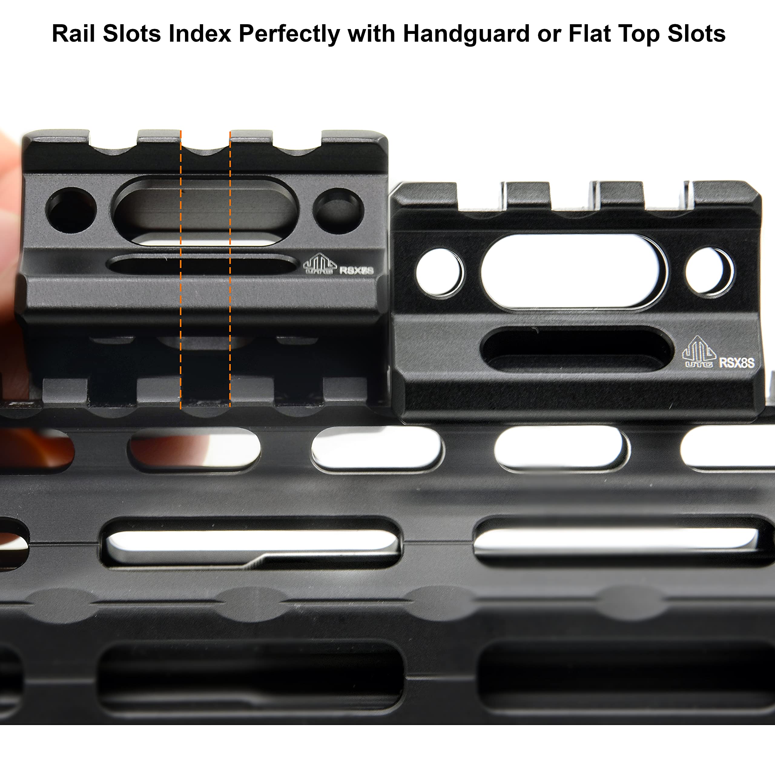 Lightweight UTG Picatinny riser mount in black