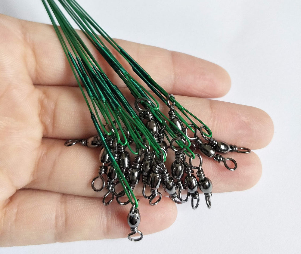 Set of LikeFish fishing leaders with swivels and snaps