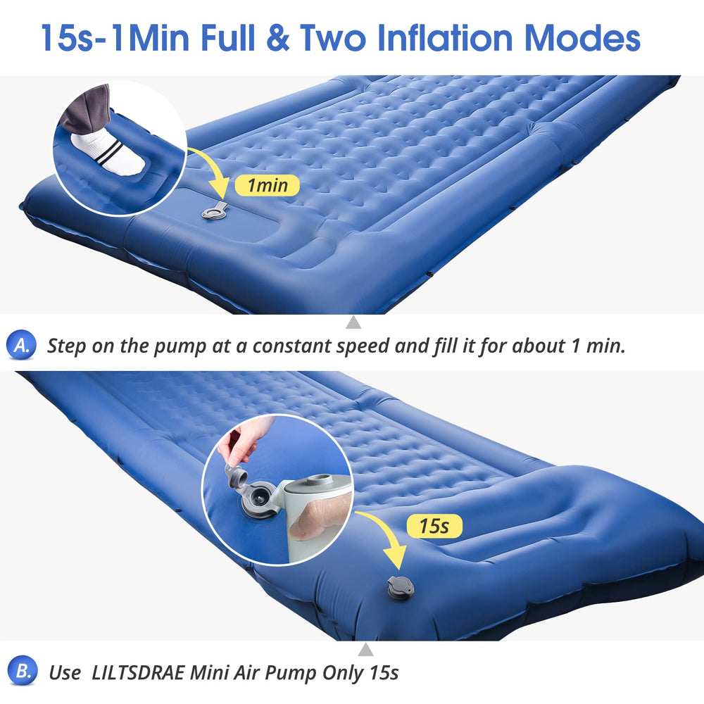 LILTSDRAE 5-inch thickness highlights ground isolation and moisture protection for a dry night.