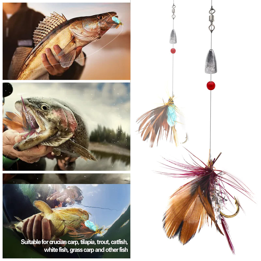 Lilureena fly fishing kit suitable for freshwater and saltwater