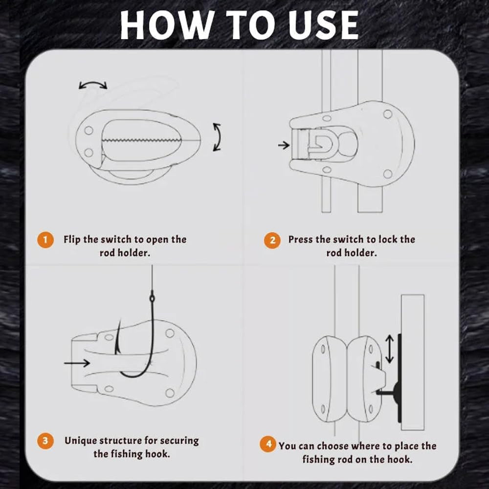 Organized fishing poles with Lilybady rod holders