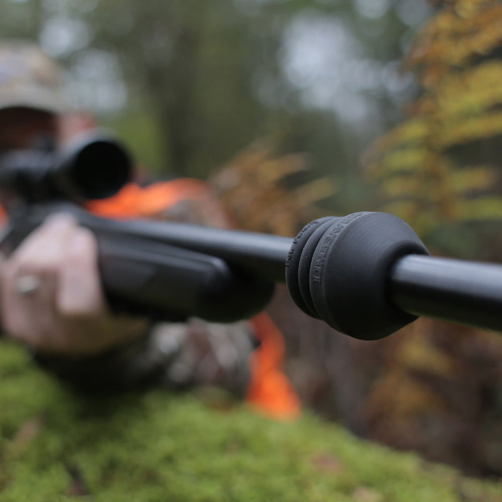 LimbSaver Sharpshooter X-Ring bull barrel dampener enhances accuracy on larger barrels.