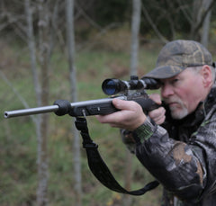 LimbSaver Sharpshooter X-Ring dampener closeup shows NAVCOM vibration control.