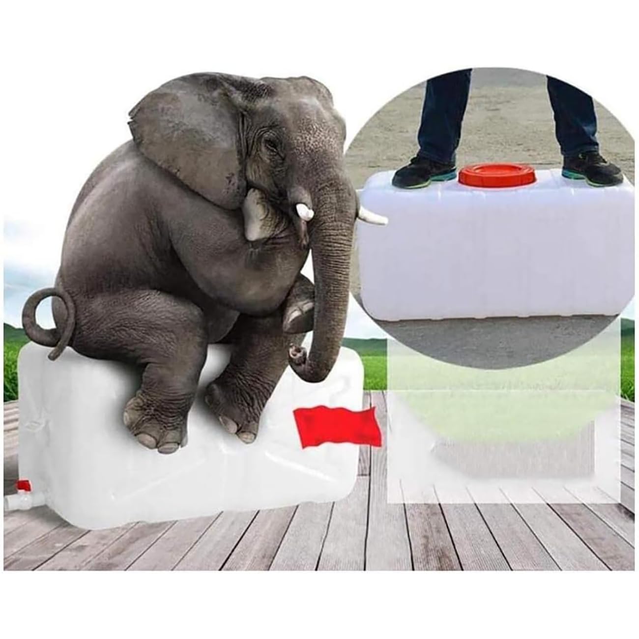 LIMUXCG water tank suited for camping, gardening, and home storage outdoors