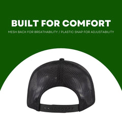 Close-up of breathable mesh panels on LINDO Trucker Hat
