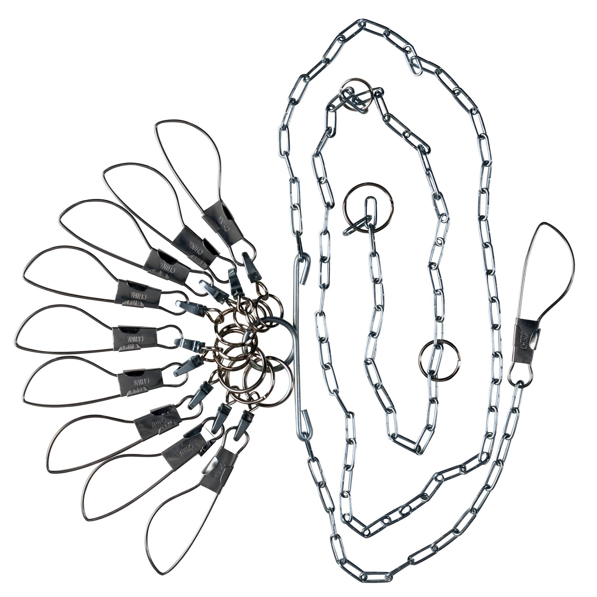 Lindy Chain Stringers 60 inch length with 9 and 10 hooks