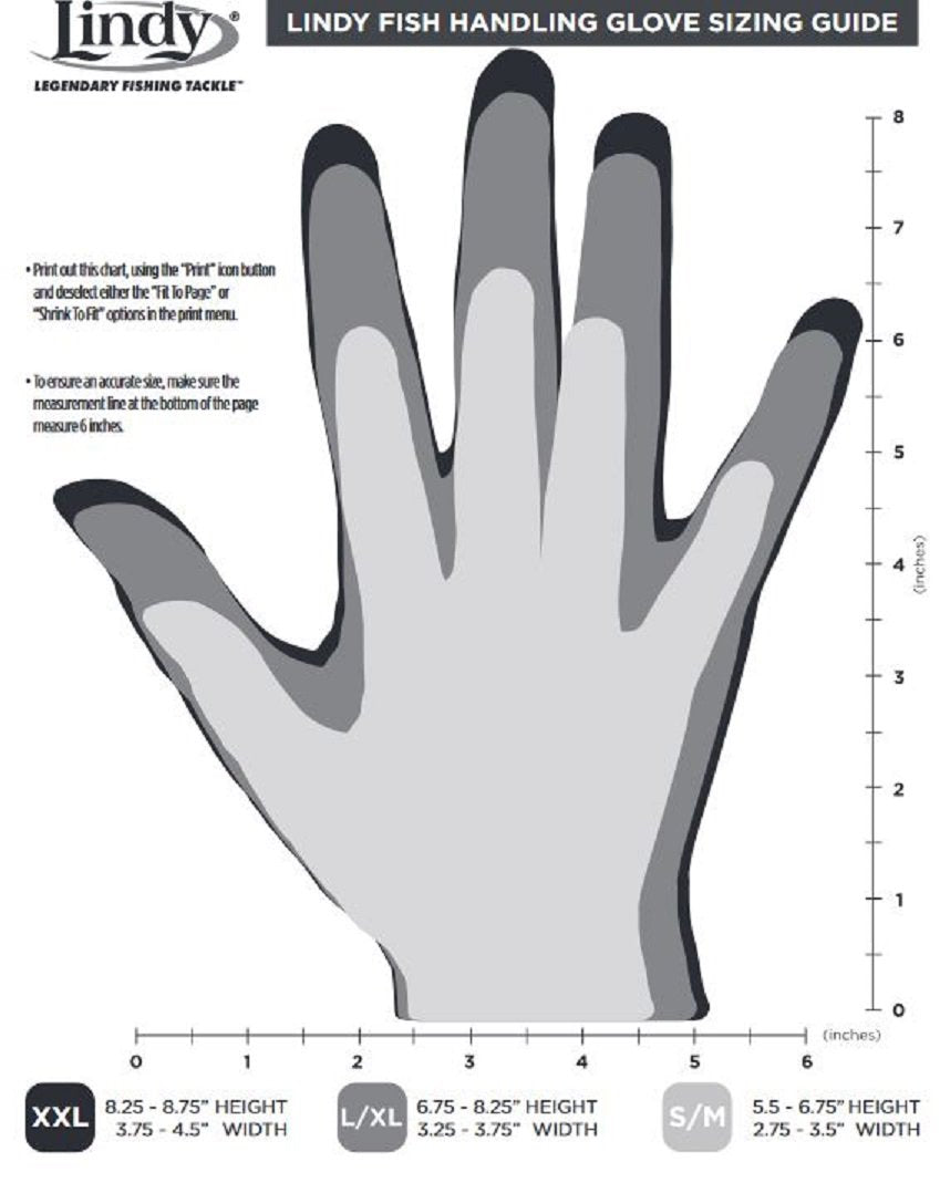 Lindy glove offers a sure grip on slippery fish for easier cleaning.