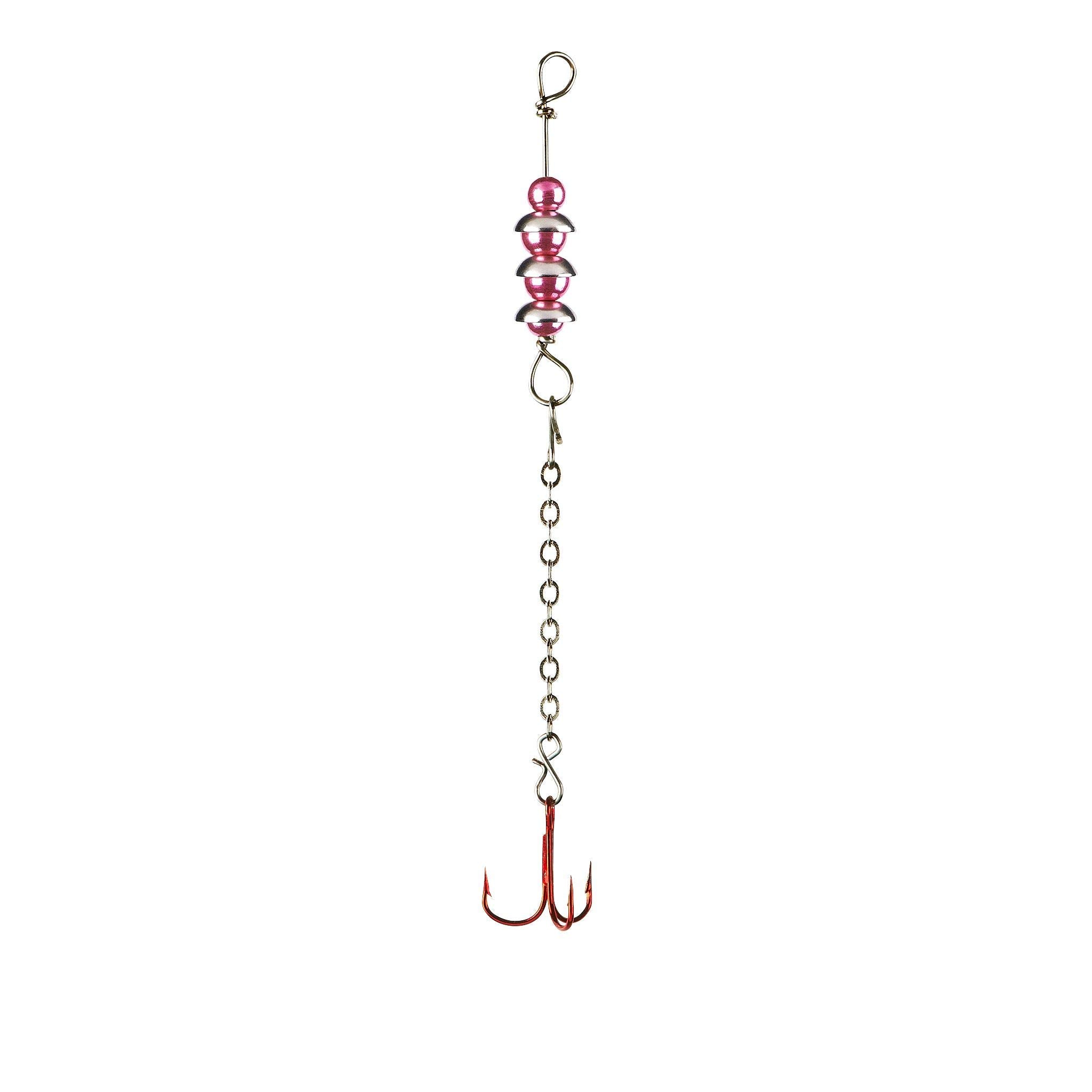 Lindy Perch Talker pink chrome finish attracts perch with shimmering water movement.