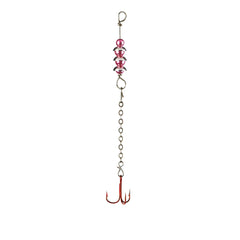 Lindy Perch Talker pink chrome finish attracts perch with shimmering water movement.