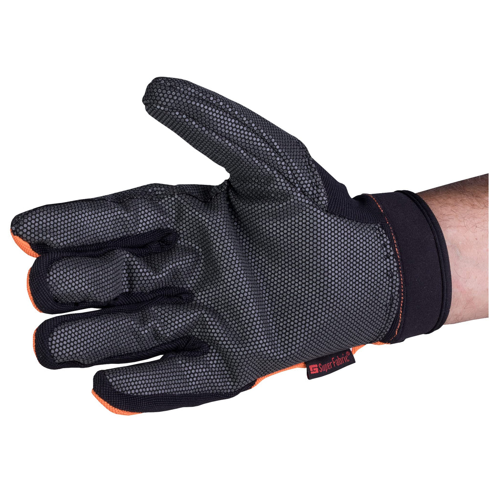 Lindy SuperFabric glove armor guards against hooks and teeth during filleting.