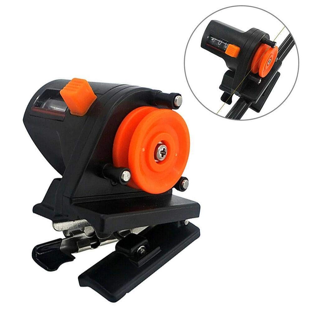 Fully assembled line counter mounted on fishing rod